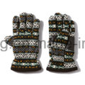 Lady Warm Single Layer Polar Fleece Luvas de impressão / Mittens